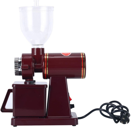 Molinillo Eléctrico Para Grano De Café Triturador Automático Color Rojo