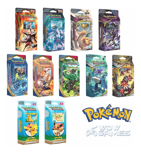 Deck Pokemon - Sol E Lua 1 2 3 6 8 10 Xy 11 Português Copag