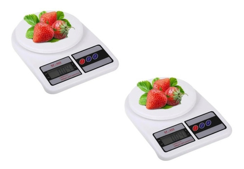 Pack X2 Balanza Pesa Digital Gramera Para Cocina Hasta 10 Kg