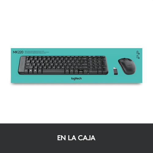 Imagen 7 de 8 de Combo Teclado Compacto Y Mouse Inalámbricos · Logitech Mk220