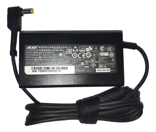 Cargador Acer Aspire E11 E14 E15 E17 V5 E3 E5 Es1