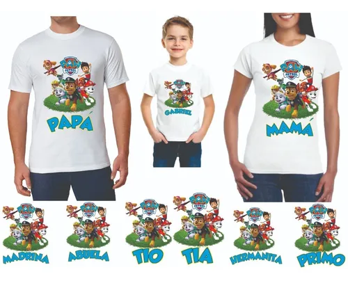 diluido ley encerrar Kit Familiar Playeras Cumpleaños Personalizada Fiesta,paw