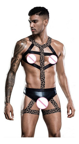 Fantasia Masculina Sexy De Lingerie De Leopardo