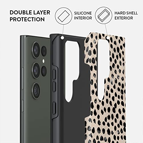 Funda Para Galaxy S23 Ultra Negro Polka Dots Pattern Nude Al