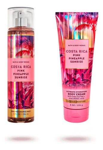 Set Bath & Body Works Body Mist Pink Pineapple Sunrise