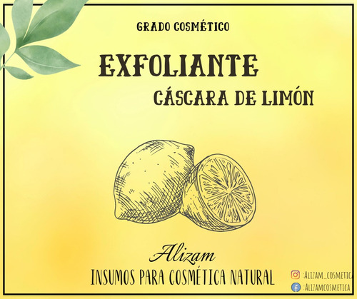 Exfoliante Natural (cáscara De Limon) 50 Gramos