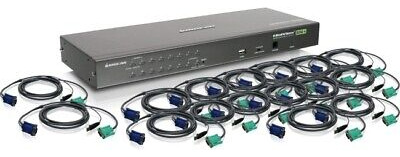 Iogear 16-port Usb Ps/2 Combo Kvm Switch With Cables Gcs Vvc