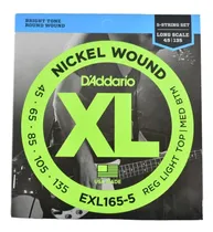 Comprar Encordado Bajo 5 Cuerdas D'addario Exl165-5 45-135 Daddario
