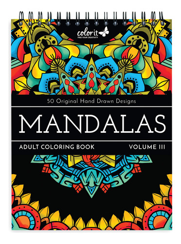 Colorit: Mandalas A Color, 50 Dibujos Originales Y Patrones.