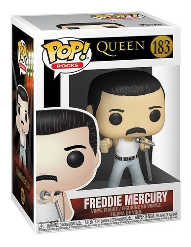 Funko Pop Rocks! Queen Freddie Mercury 183 Nuevo Original