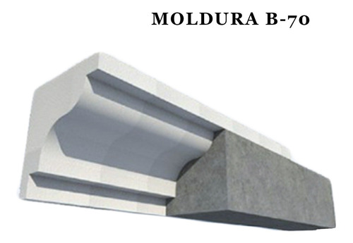 Moldura Telgopor B70-2 Exterior/techo/pared/ Metro Lineal