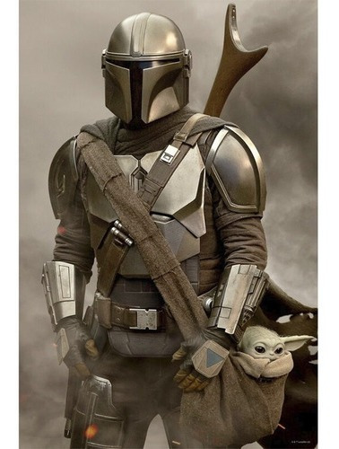 Puzzle Rompecabezas 3d Star Wars Mandalorian 300 Pzs En Lata