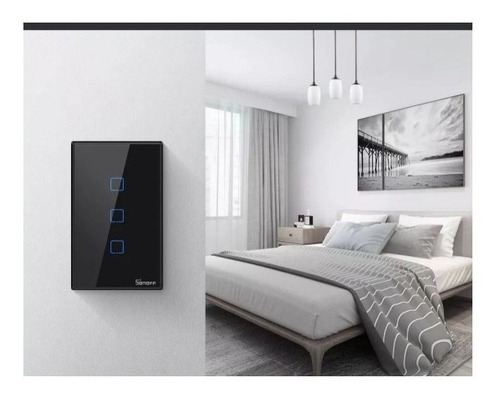 Interruptor Wi-fi Automação 3 Canais Com Rf433 Sonoff T3us3c
