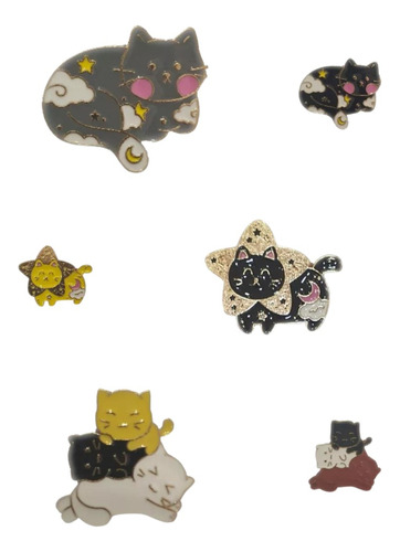 Pins Gatitos Metalicos Dibujos Animados Regalo Cute Souvenir
