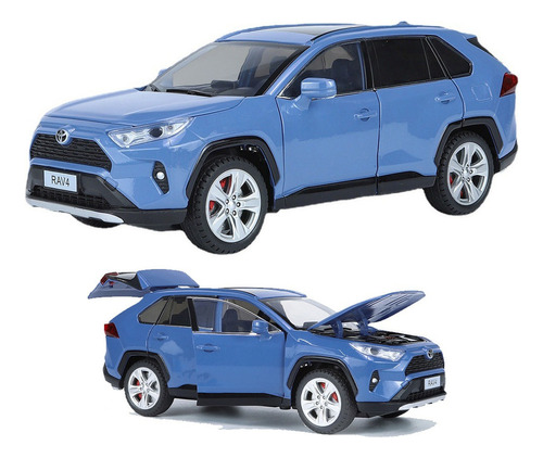 Toyota Suv Rav4 Limited Hybrid Miniatura Metal Coche 1/24