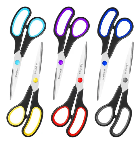 comprar Juego De Tijeras De 6 Unidades, 8 Tijeras Multiusos Con Asas