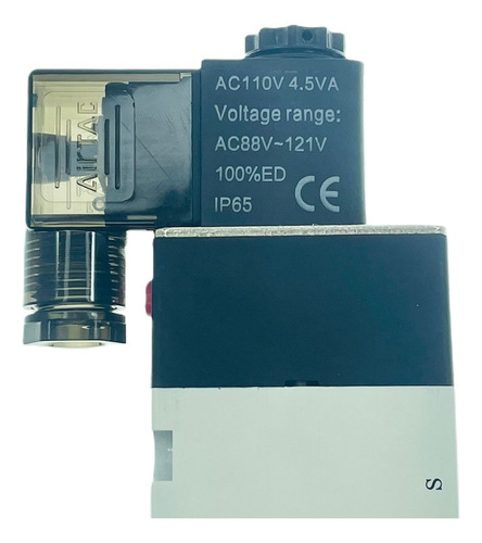 Valvula Neumatica Airtac Monoestable 4v410-15c 5/2vias 110v
