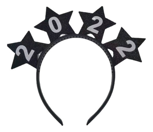 Diadema Negra Con Forma De Estrella, Decoración Para Fiestas