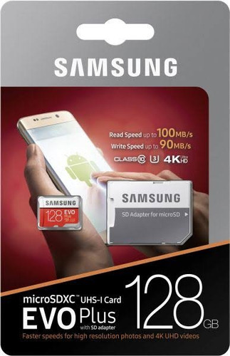 Micro SD de 128 Gb Samsung Evo Plus