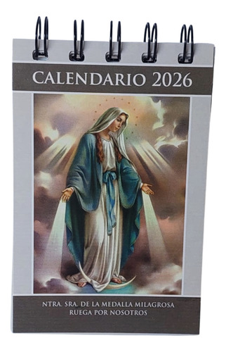 Calendario Religioso De Escritorio 2026 Virgen De La Medalla Milagrosa