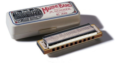 Imagem 7 de 7 de Gaita Harmônica Hohner Marine Band 1896/20 Em C (dó)