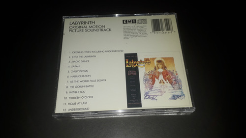 Cd Importado David Bowie Trilha Sonora Labirinto 1989 Emi (Usado)
