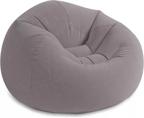  BBFQL Sofá perezoso Puf individual Dormitorio Balcón Sillón  Silla Inflable Plegable Puff Gigante (Color Gris Claro, Tamaño: 51.2 * 29.9  * 39.0 in) : Hogar y Cocina