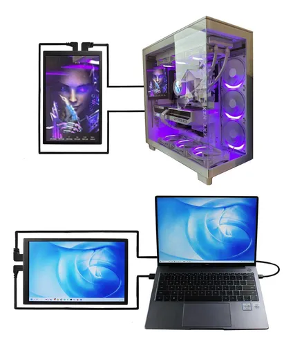 Mini Monitor Lcd 8 Pulgadas 1280x800 Para Pc Portátil Diy