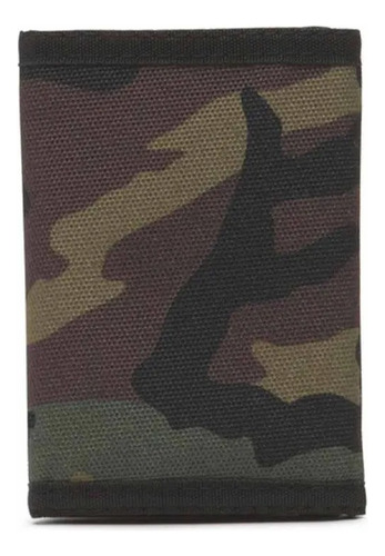 Cartera Vans Slipped Wallet Camouflage Tri Fold Urban Color Verde Musgo Diseño De La Tela Camu