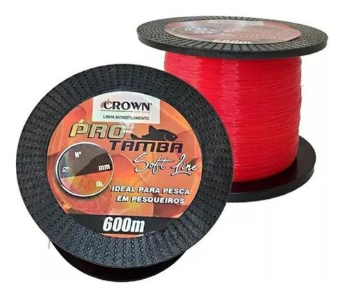 Linha Pro Mono Tamba Soft Orange Crown 0,33mm 22lbs 600m