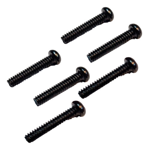 Pack X6 Tornillos Cool Parts Para Microfono Stratocaster Bk