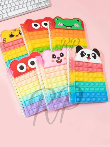 Agenda Cuaderno Pop It Planificador Multicolor. Tierno Oso,