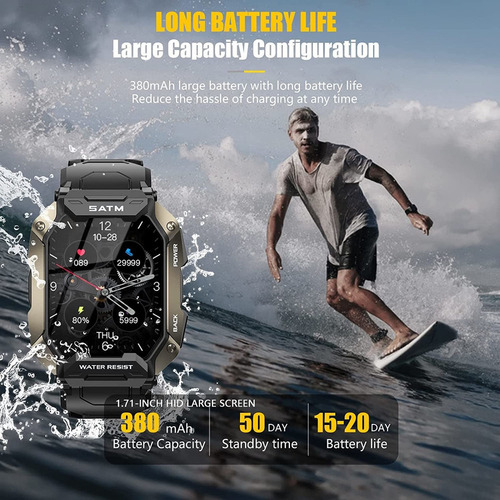 Relojes Inteligentes Para Hombres Reloj Deportivo A Prueba D