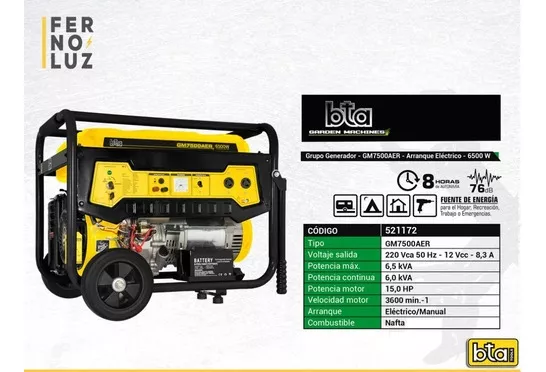 Tercera imagen para búsqueda de manual grupo electrogeno shimura 6500 generador a