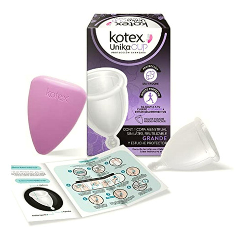 Kotex Unika, Copa Menstrual Con Estuche, Tamaño Grande 25