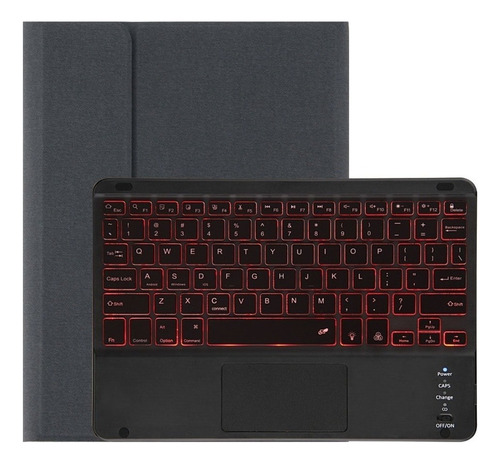 Funda Con Teclado Táctil Iluminado Para iPad 10.2 9th 2021