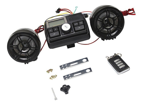 Kit De Altavoces Estéreo Montaje De Manillar De Motocicleta