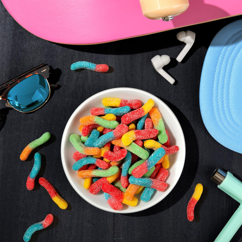 Gusanos De Goma Ácidos Sour Brite Crawlers 2.27 Kg A Granel