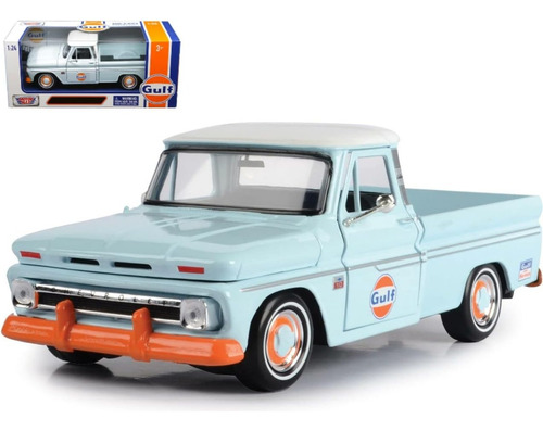 1966 Chevy C10 Gulf 1:24 Motor Max A4549 Milouhobbies 