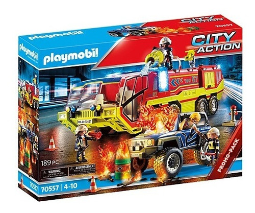 Playmobil Camión De Bomberos Operación De Rescate