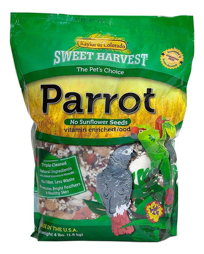 Sweet Harvest Comida Para Pájaros Loro (sin Semillas De Gira