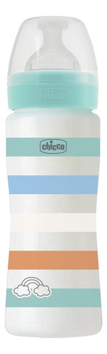 Chicco Biberón Anticólico Well Being 330 Ml Verde