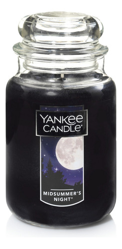 Vela Aromática Yankee Candle Jar Large Color Negro Fragancia Midsummer Night