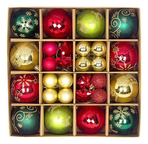 Paquete 44 Esferas Navideñas Decoración Navideña Árbol 3/ [u