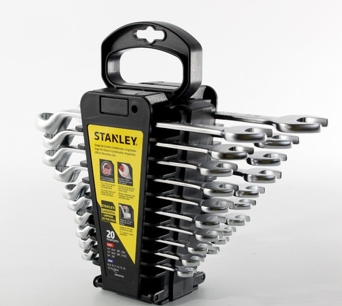 Llaves Combinadas Stanley Milimétricas Y Pulgadas 20 Llaves