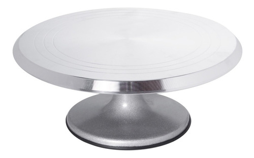 Plato Giratorio Base Para Tortas Acero Inox Profesional 30cm