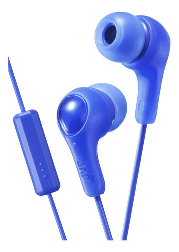 Auriculares Intraurales De Goma Azul Con Micrófono Y Almohad