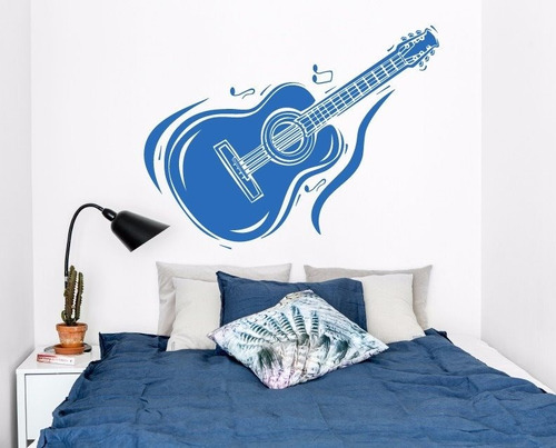 Vinilo Musica Guitarras Decorativo Varios Modelos 110cm