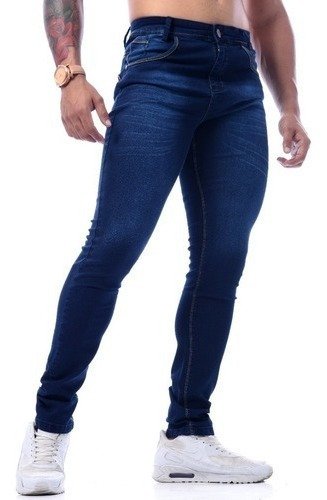 Calça Jeans Masculina Slim Original Elastano Lycra | MercadoLivre
