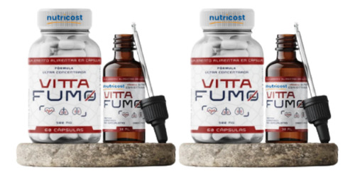 Kit 1 Vitta Fumo 60 Cápsulas + 1 Frasco Gotas 30ml Original